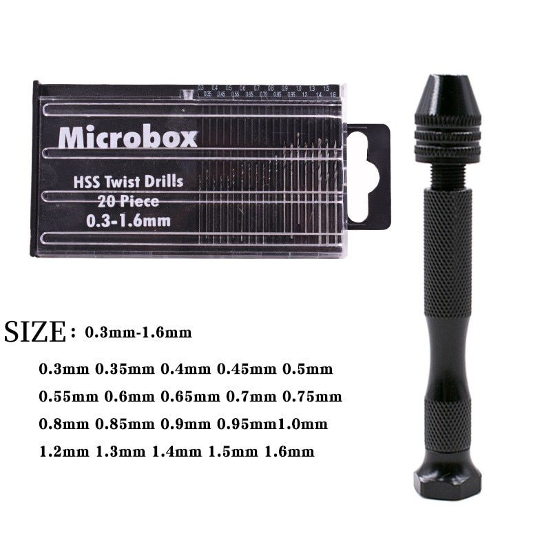 Resin Art Drill Machine - ชุดเครื่องมือโรตารี่แบบหมุนพร้อมดอกสว่านขนาดเล็กจิ๋วสำหรับงาน DIY งานฝีมือ แกะสลักเรซิ่น ดินโพลิเมอร์ พลาสติก
