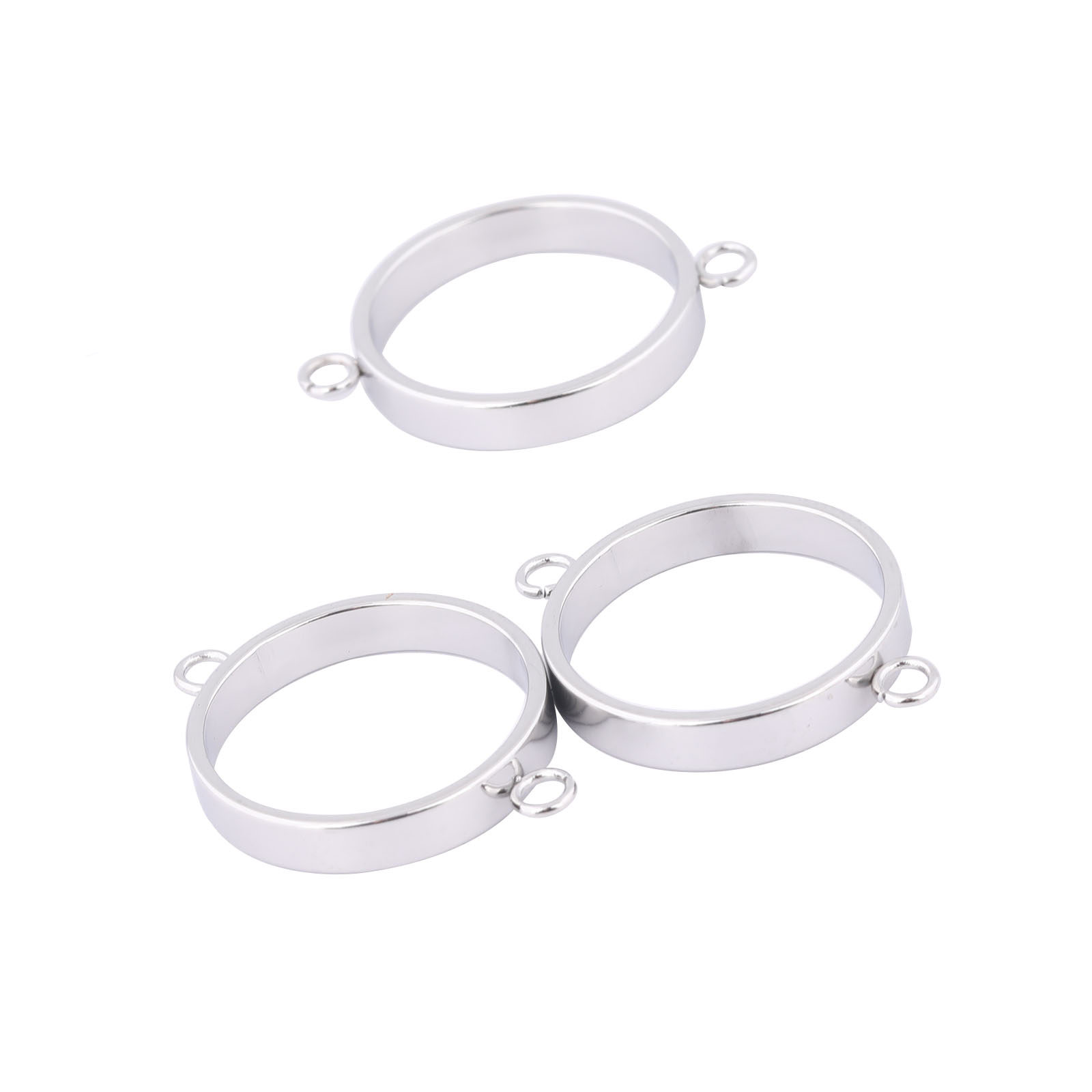 Resin Art Jewelry Kit - 10pcs สแตนเลสสตีล 14 มม.เปิด BEZEL สร้อยข้อมือ
