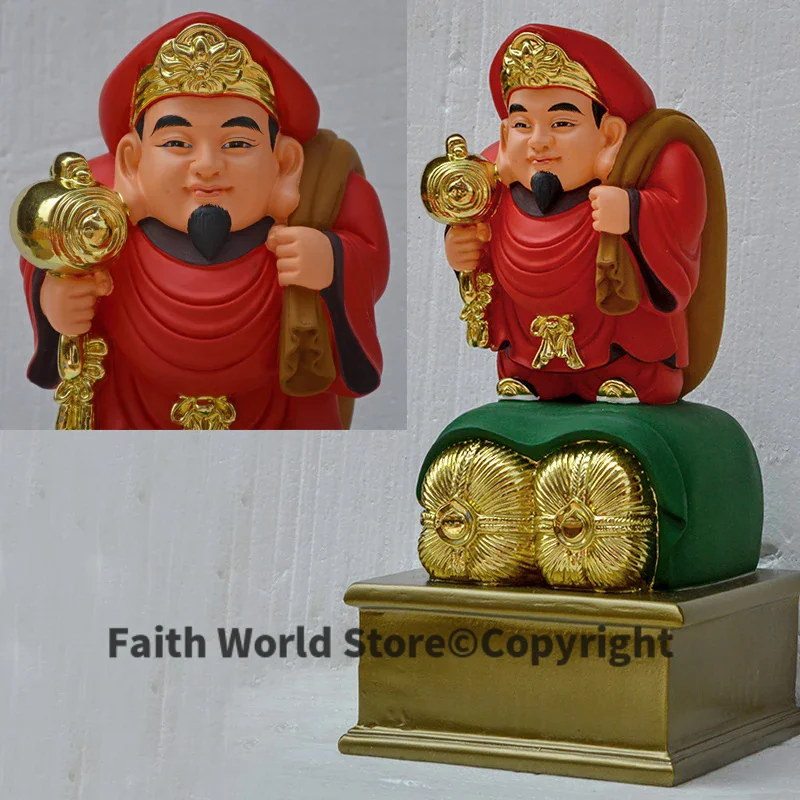 Resin Art India - 39 ซม.ขนาดใหญ่เอเชียตะวันออกเฉียงใต้อินเดียญี่ปุ่น HOME SHOP ศาลรับสมัครเงินโชคดี God