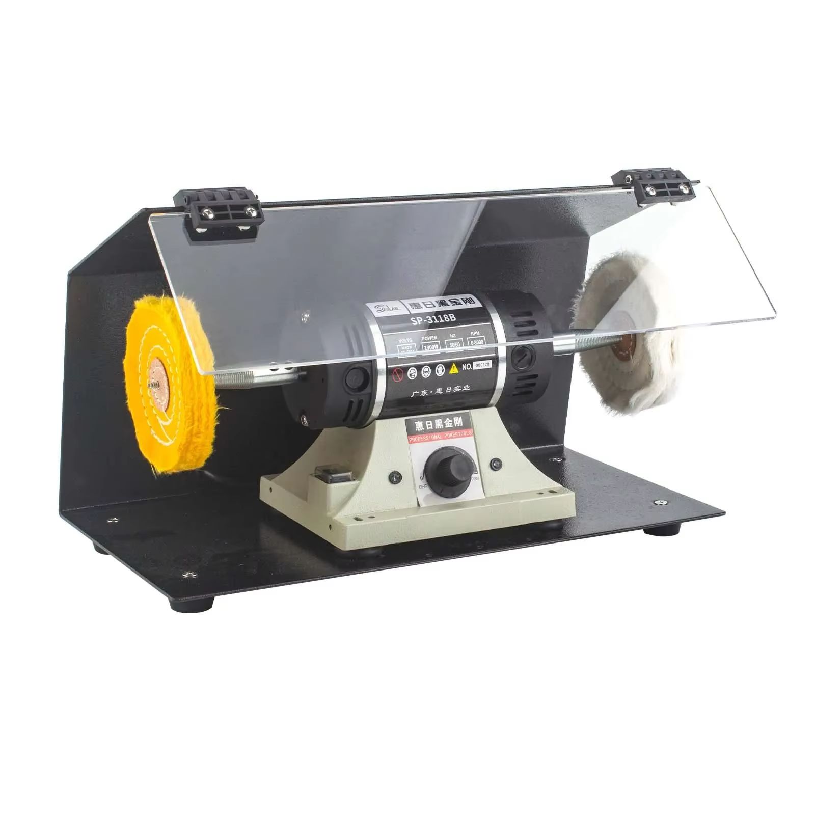 Resin Art Drill Machine - 10,000RPM Dual-ล้อเครื่องประดับขัด-Precision Gold/Silver/หยก/โลหะเครื่องบดม้านั่งW/Scratch-ฟรีกระจกFinishing