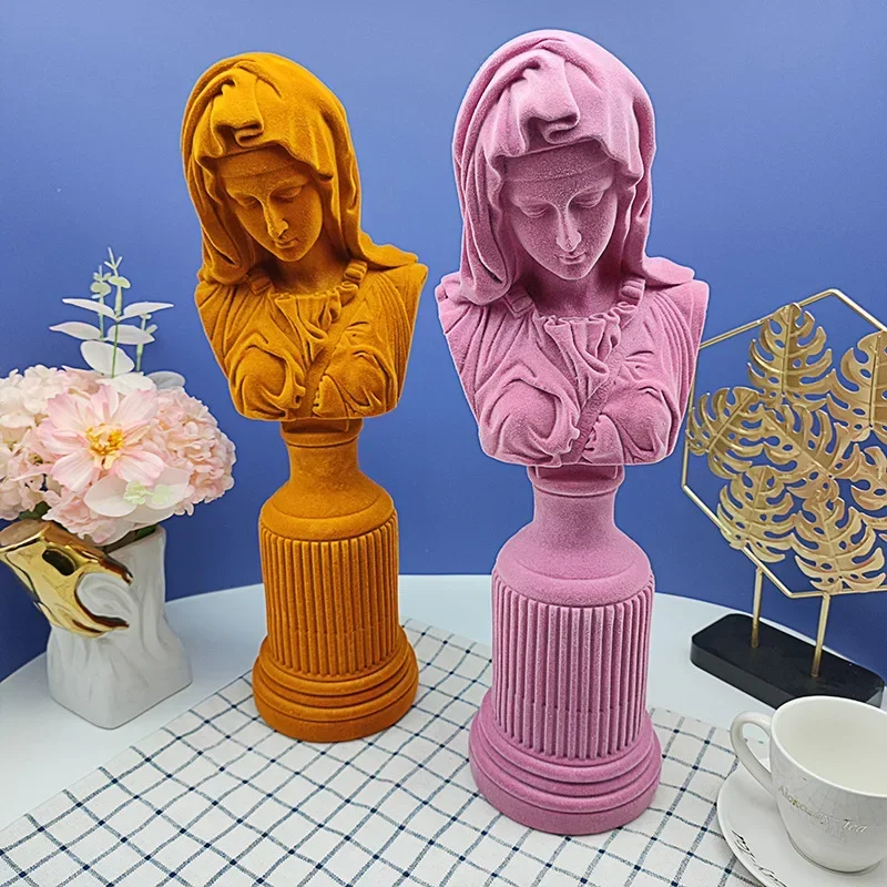Resin Art Mary - รูปปั้นพระแม่มารีทำจากเรซิ่น งานศิลปะสร้างสรรค์ งานประติมากรรม งานฝีมือเรซิ่น ของตกแต่งสำนักงาน โรงแรม