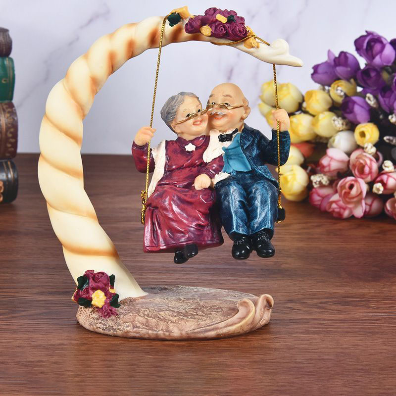 Resin Art Gift For Anniversary - รูปปั้นเรซิ่นคู่รักแบบจีนโบราณ ของตกแต่ง ของขวัญวันครบรอบแต่งงาน ของตกแต่งบ้าน ห้องนอน ของประดับตกแต่งโต๊ะทำงาน