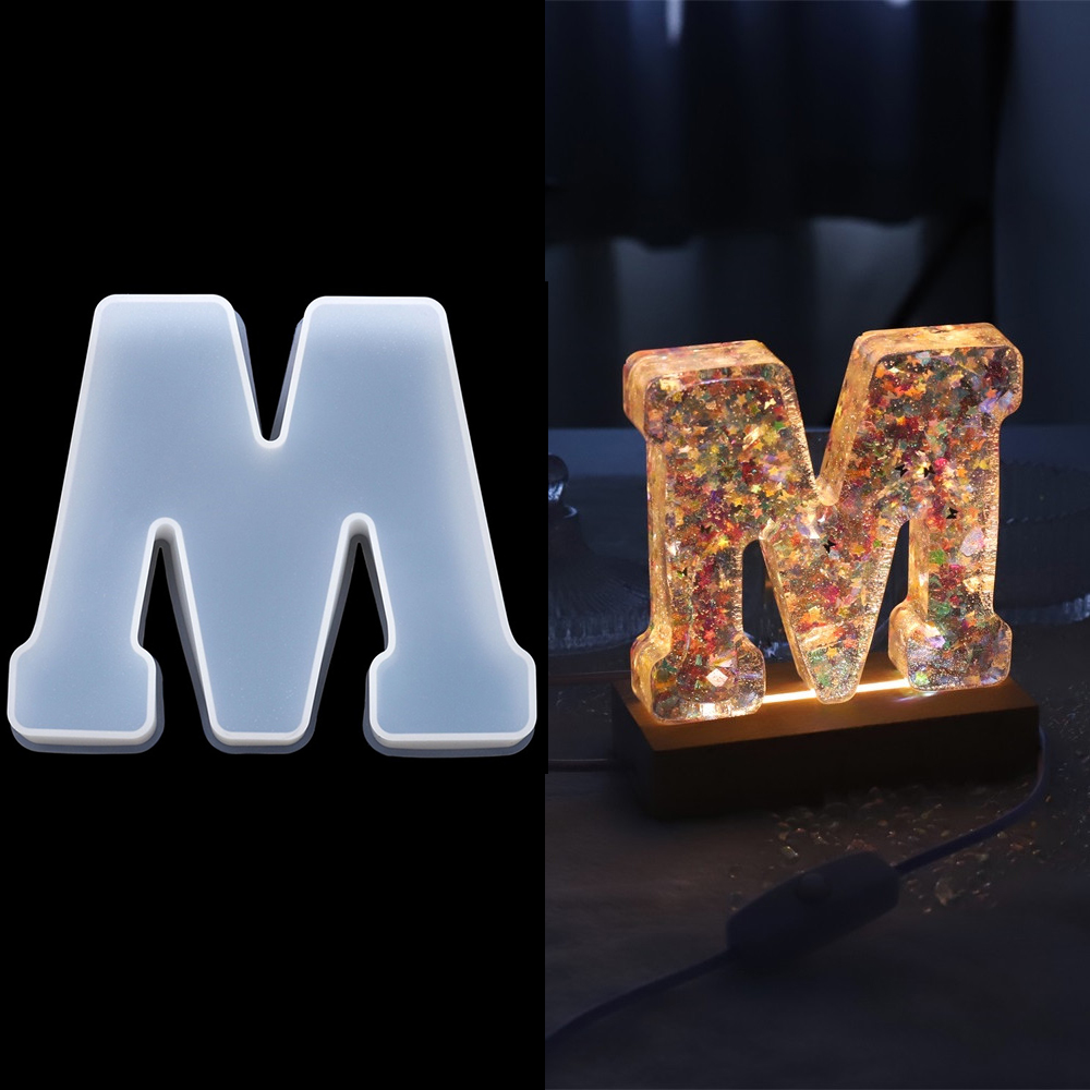 Resin Art Alphabet - 3 ขนาด A ถึง Z Letter