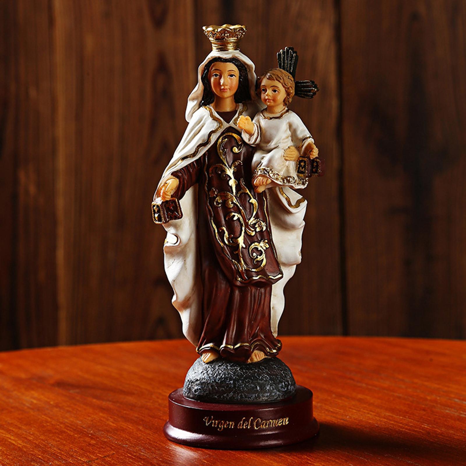 Resin Art Mary - รูปปั้นพระแม่มารีทำจากเรซิ่น งานประติมากรรมพระแม่มารีศักดิ์สิทธิ์ รูปปั้นพระแม่แห่งลอร์ด ของตกแต่งศิลปะ