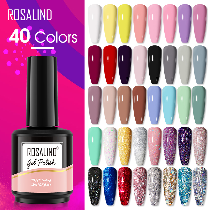 Resin Art All - ROSALIND 15ML เจลทาเล็บกลิตเตอร์ สำหรับทำเล็บเจล ไฮบริด วานิช