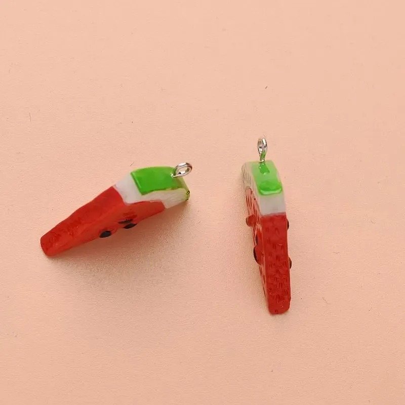 จี้เรซิ่นรูปแตงโมสามเหลี่ยมสอง - Resin Art Jewelry Kit บทวิจารณ์และราคา