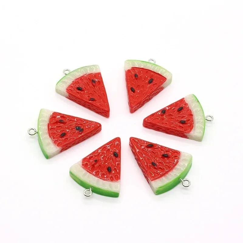 จี้เรซิ่นรูปแตงโมสามเหลี่ยมสอง - Resin Art Jewelry Kit บทวิจารณ์และราคา