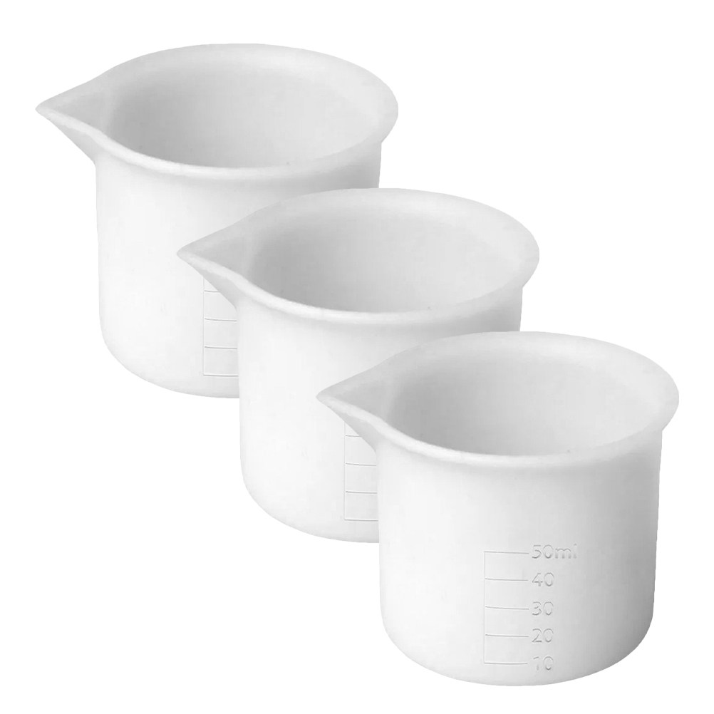 ถ้วยตวงซิลิโคน 3 ชิ้น ขนาด 50  - Resin Mixing Cup บทวิจารณ์และราคา