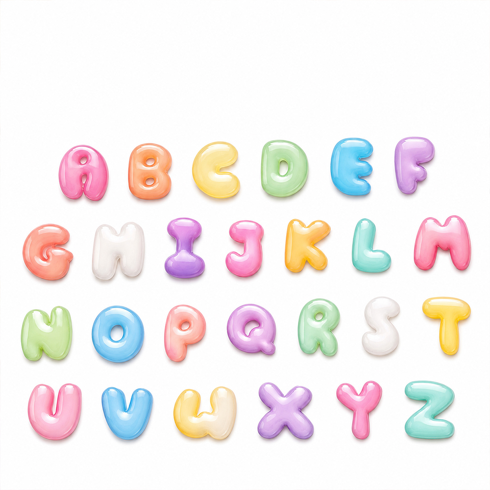 แม่พิมพ์ซิลิโคนขนาดเล็ก S0321  - Resin Art Alphabet บทวิจารณ์และราคา