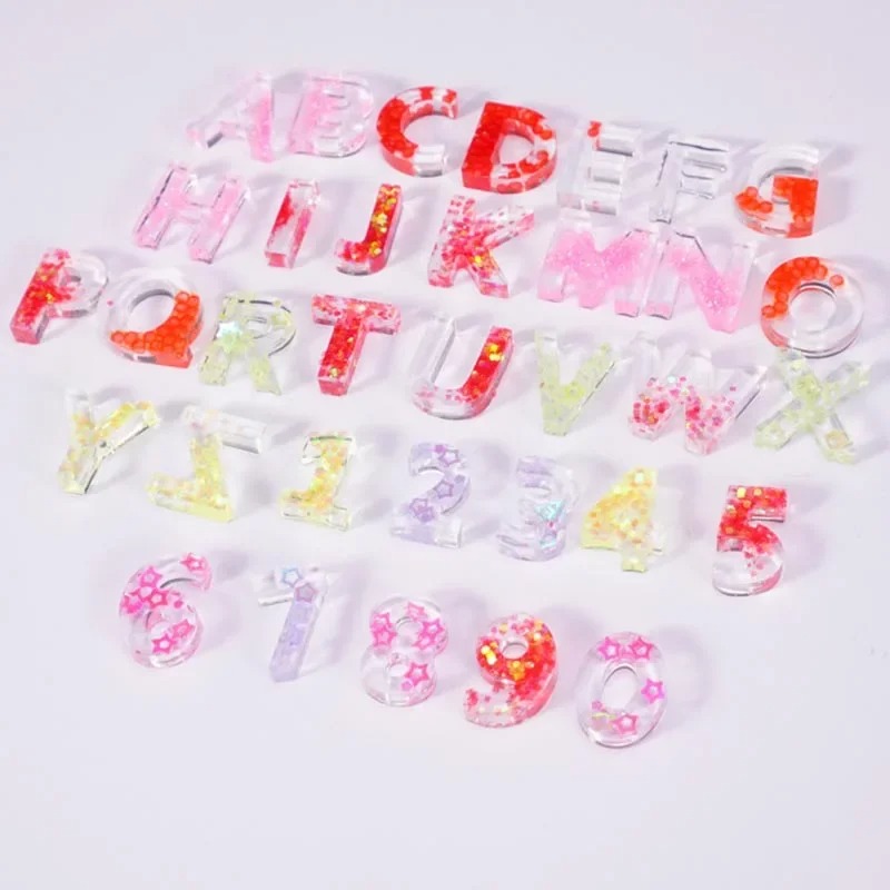ขนาดเล็ก 26 ตัวอักษรซิลิโคนเรซ - Resin Art Alphabet บทวิจารณ์และราคา