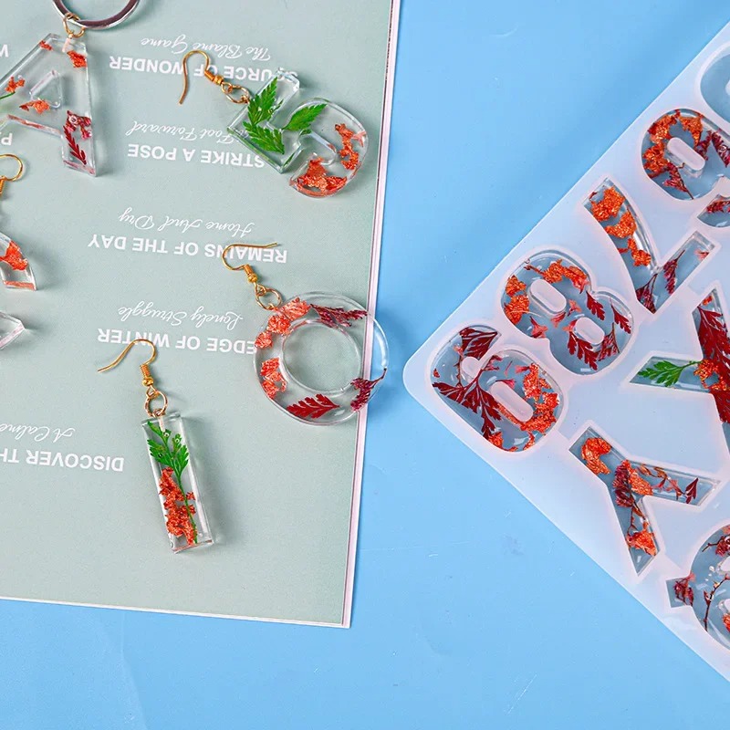 ขนาดเล็ก 26 ตัวอักษรซิลิโคนเรซ - Resin Art Alphabet บทวิจารณ์และราคา