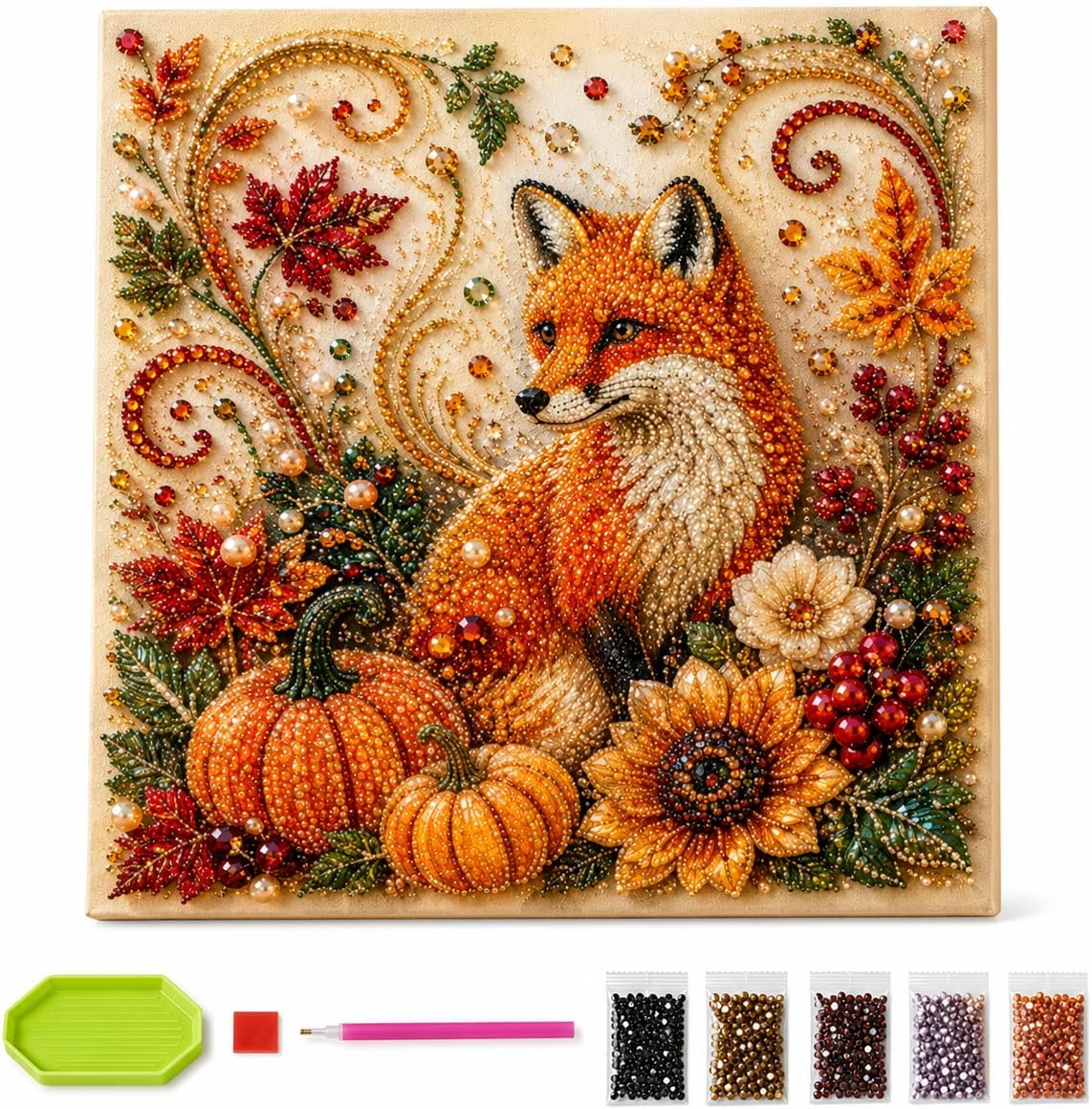ชุดภาพวาดเพชรลายฤดูใบไม้ร่วง ช - Resin Art For Beginner บทวิจารณ์และราคา