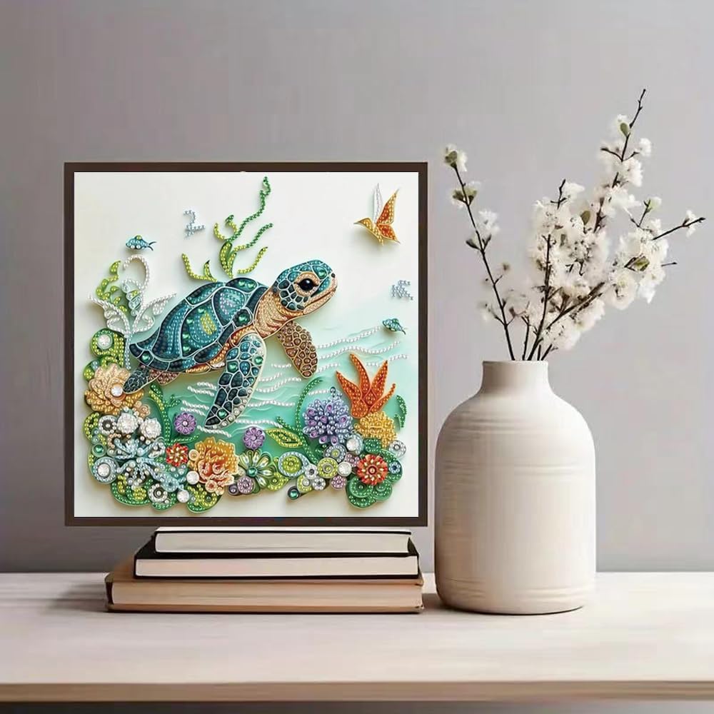 ชุดภาพวาดเพชรรูปเต่าทะเลสำหรับ - Resin Art For Beginner บทวิจารณ์และราคา