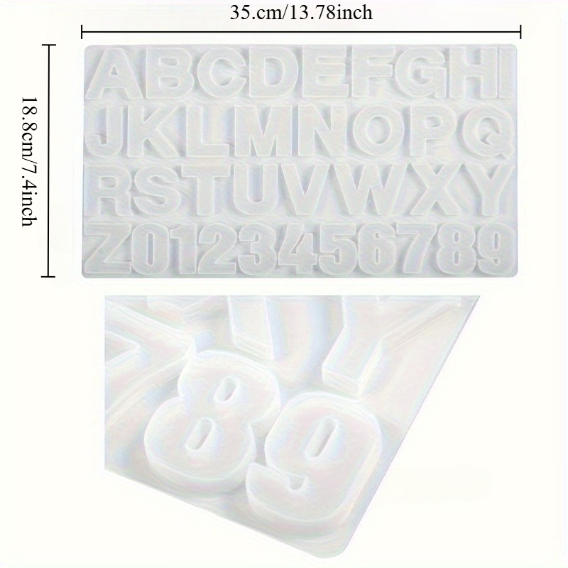 แม่พิมพ์ซิลิโคนตัวอักษร A ถึง  - Resin Art Alphabet บทวิจารณ์และราคา