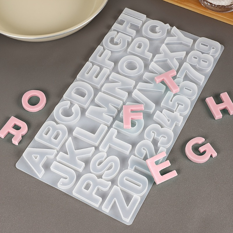 แม่พิมพ์ซิลิโคนตัวอักษร A ถึง  - Resin Art Alphabet บทวิจารณ์และราคา
