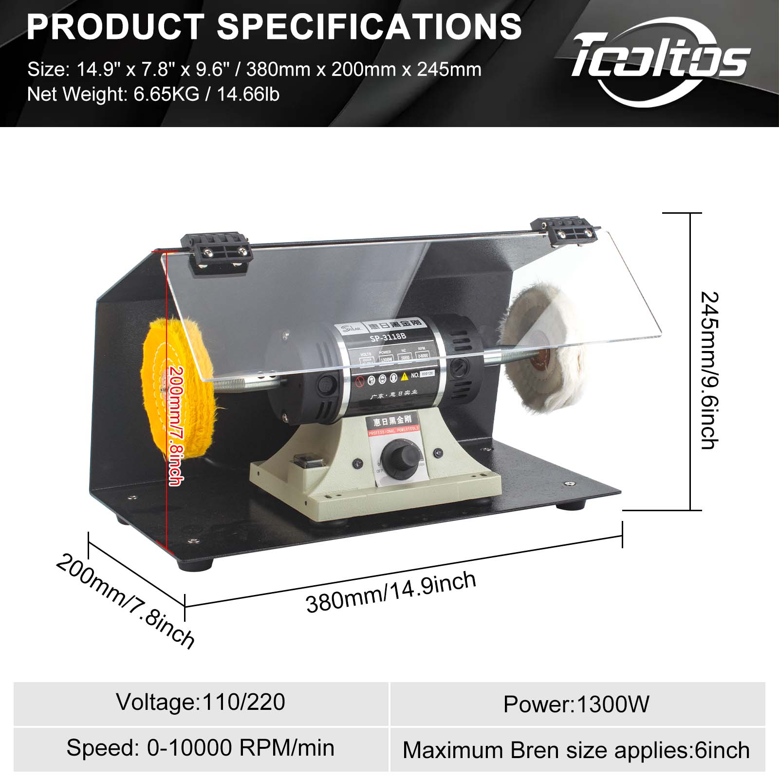 10,000RPM Dual-ล้อเครื่องประดั - Resin Art Drill Machine บทวิจารณ์และราคา