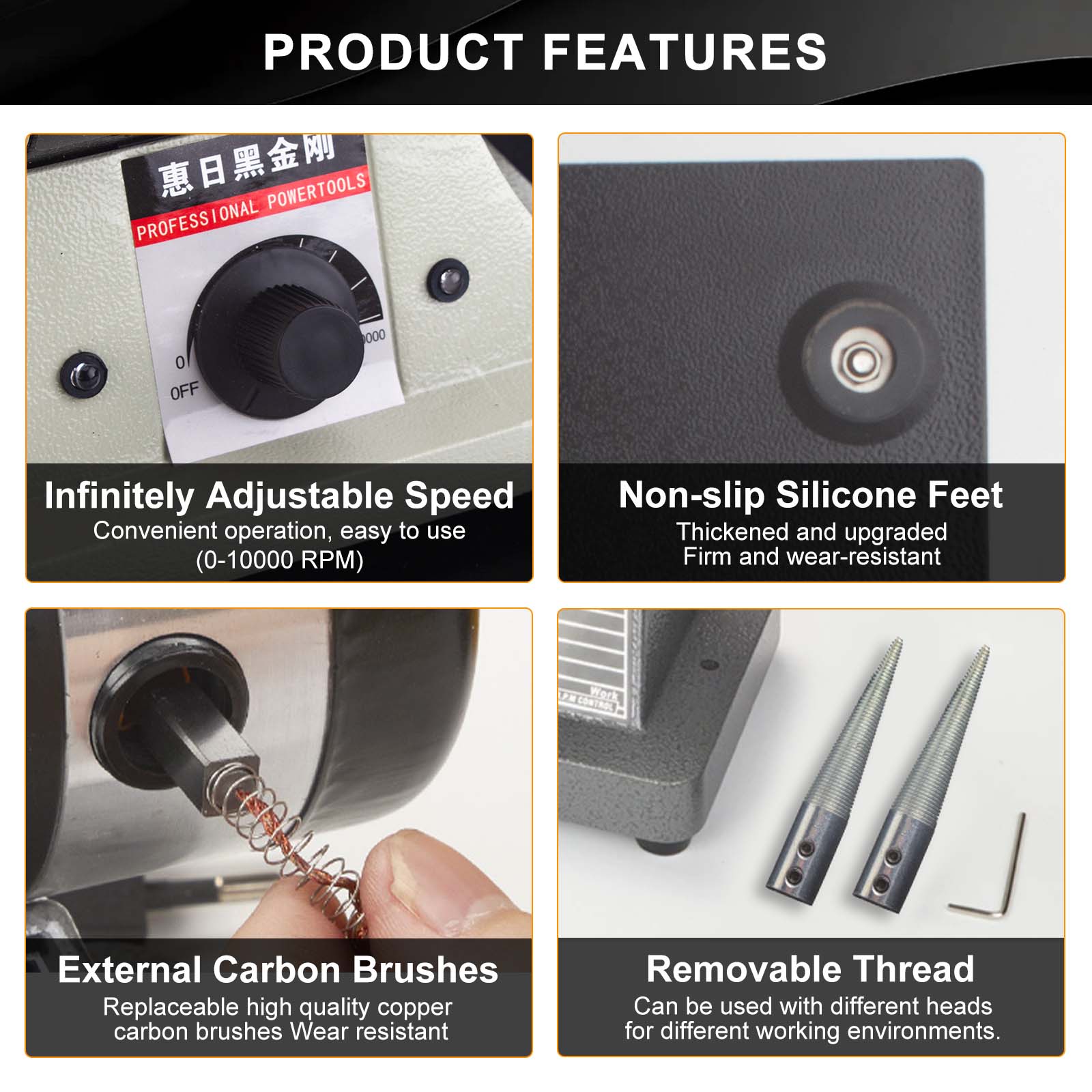 10,000RPM Dual-ล้อเครื่องประดั - Resin Art Drill Machine บทวิจารณ์และราคา