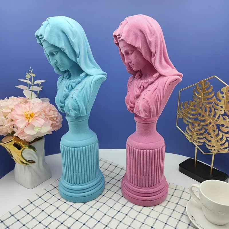 รูปปั้นพระแม่มารีทำจากเรซิ่น ง - Resin Art Mary บทวิจารณ์และราคา
