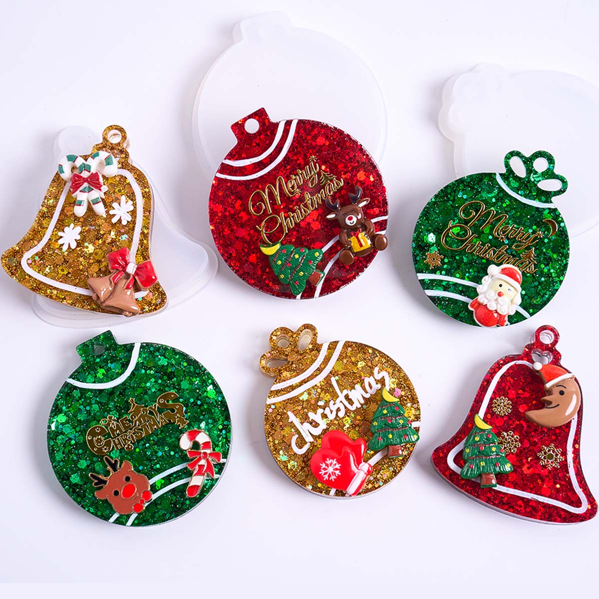 แท็กคริสต์มาสจี้ซิลิโคนแม่พิมพ - Resin Art Products บทวิจารณ์และราคา