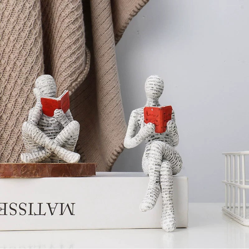 ของตกแต่งรูปปั้นเรซิ่นนักคิดหญ - Resin Art Gift For Anniversary บทวิจารณ์และราคา