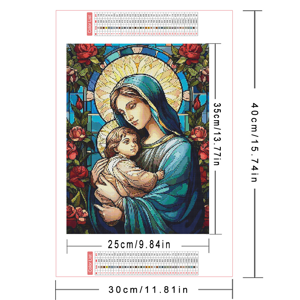 ภาพวาดเพชรศิลปะศักดิ์สิทธิ์พระ - Resin Art Mary บทวิจารณ์และราคา