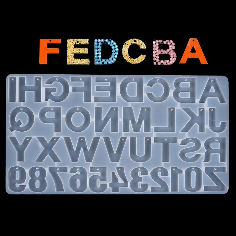 แม่พิมพ์ซิลิโคนรูปตัวอักษรและต - Resin Art Alphabet บทวิจารณ์และราคา