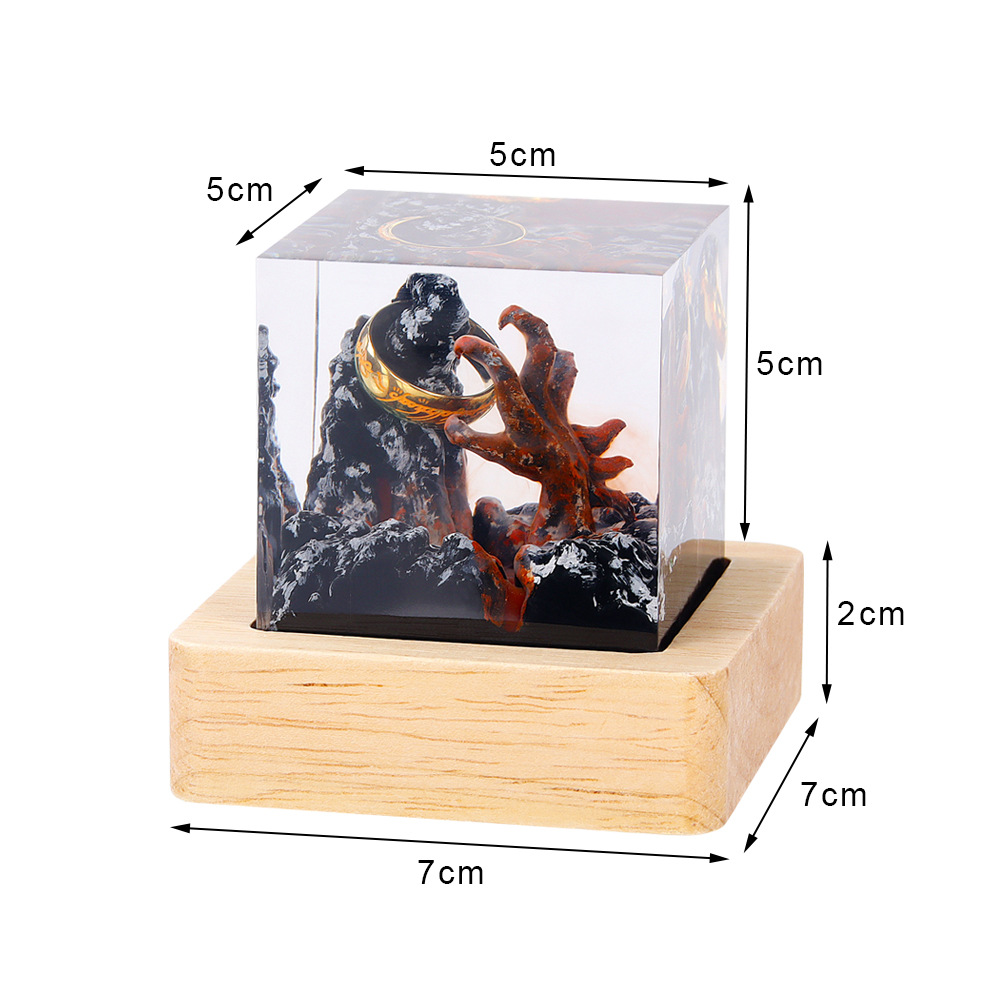 โคมไฟตั้งโต๊ะเรซิ่นรูปสิ่งมีชี - Resin Art Ring บทวิจารณ์และราคา