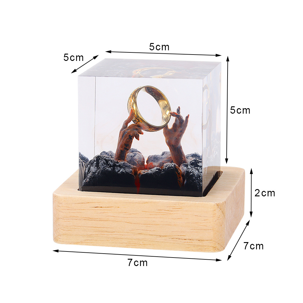 โคมไฟตั้งโต๊ะเรซิ่นรูปสิ่งมีชี - Resin Art Ring บทวิจารณ์และราคา