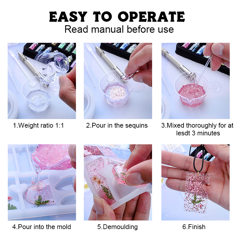 อีพ็อกซี่เรซินแม่พิมพ์ซิลิโคน  - Resin Art All บทวิจารณ์และราคา