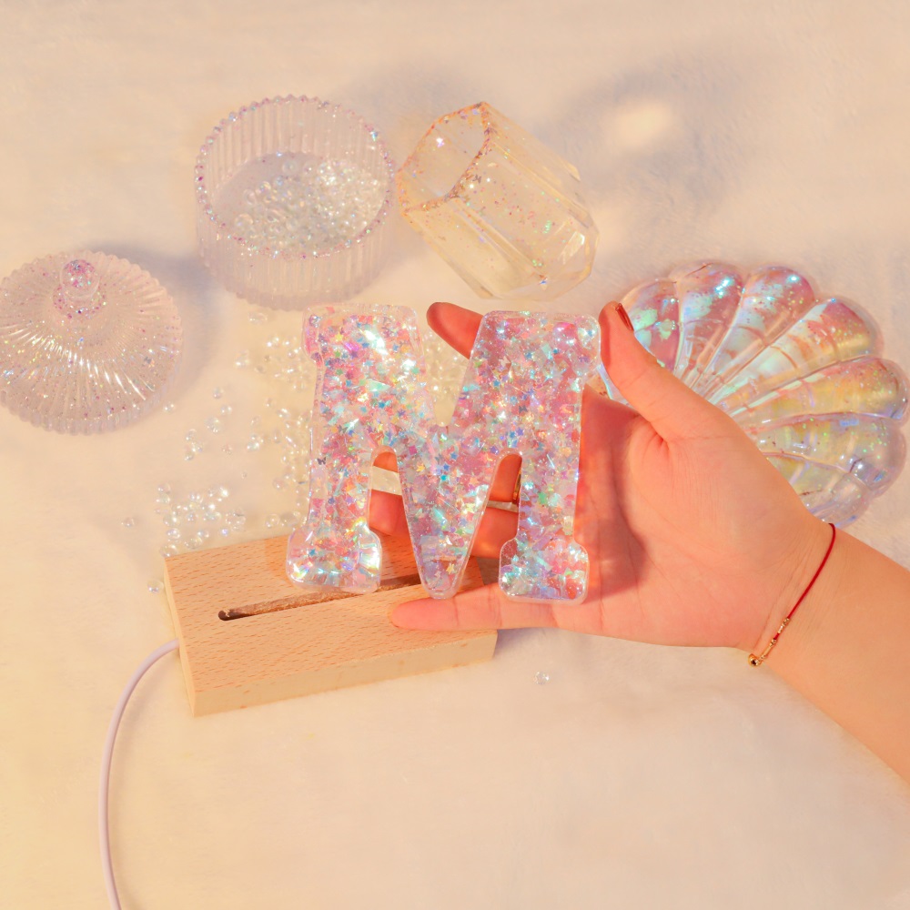 3 ขนาด A ถึง Z Letter แม่พิมพ์ - Resin Art Alphabet บทวิจารณ์และราคา