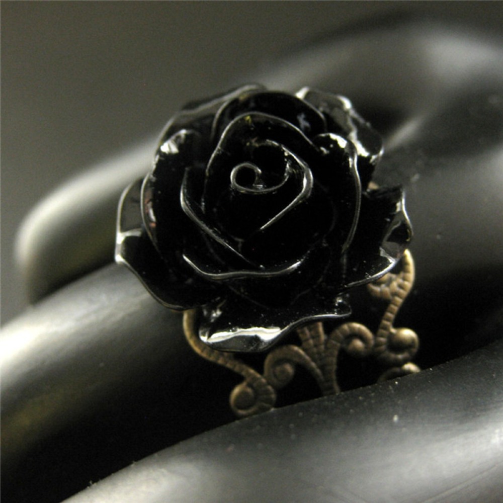 อารมณ์ Retro สีดําเรซิ่นสเตอริ - Resin Art Ring บทวิจารณ์และราคา