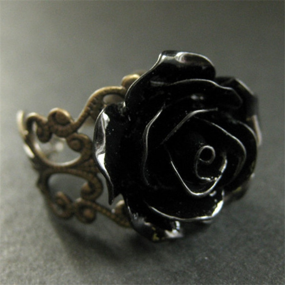 อารมณ์ Retro สีดําเรซิ่นสเตอริ - Resin Art Ring บทวิจารณ์และราคา