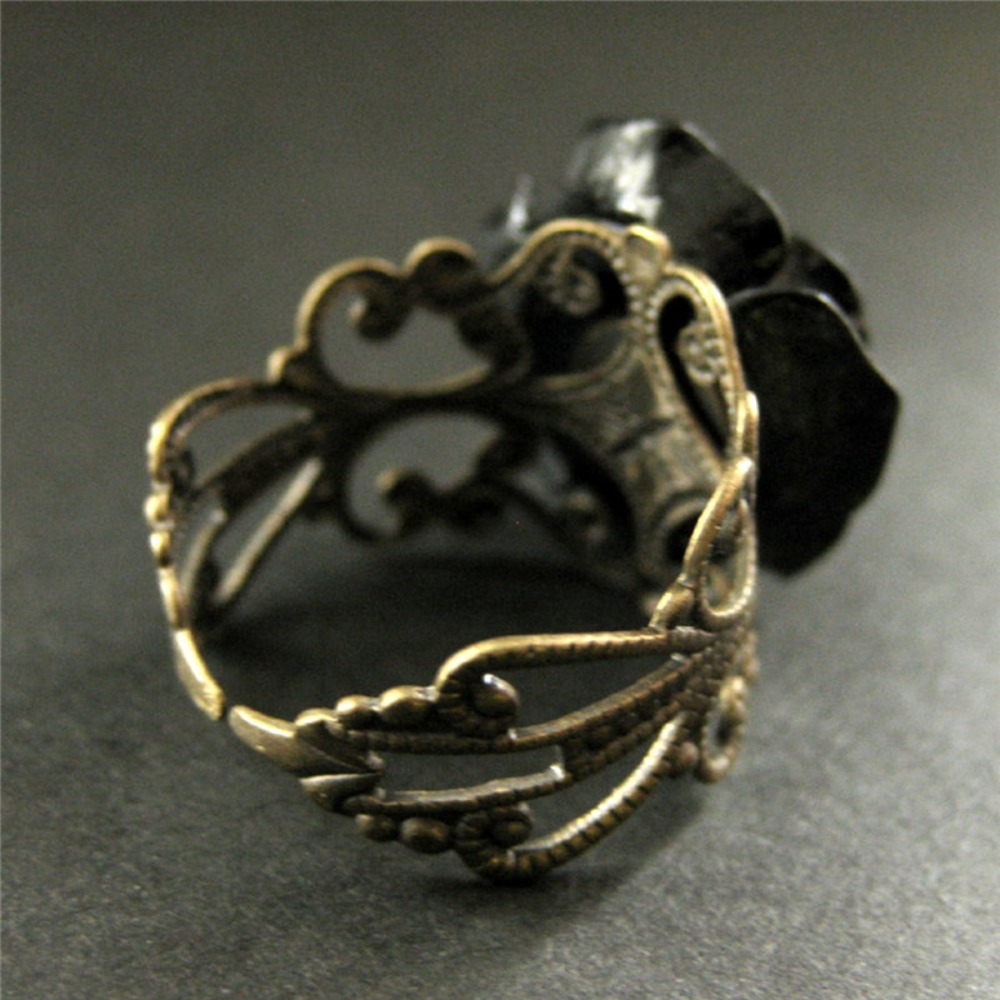 อารมณ์ Retro สีดําเรซิ่นสเตอริ - Resin Art Ring บทวิจารณ์และราคา