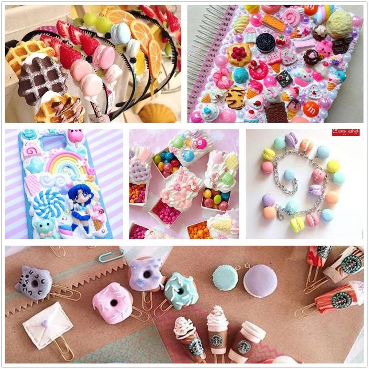 30pcs สุ่ม Candy Slime Charms  - Resin Art Products บทวิจารณ์และราคา