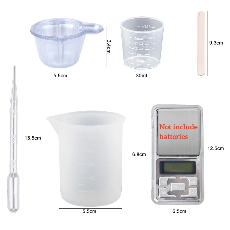 อีพ็อกซี่เรซิ่นชุดคริสตัลใสผสม - Resin Mixing Cup บทวิจารณ์และราคา