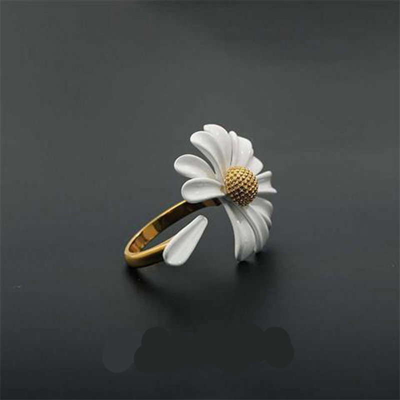 2021 ฤดูใบไม้ผลิใหม่สีขาวEname - Resin Art Ring บทวิจารณ์และราคา