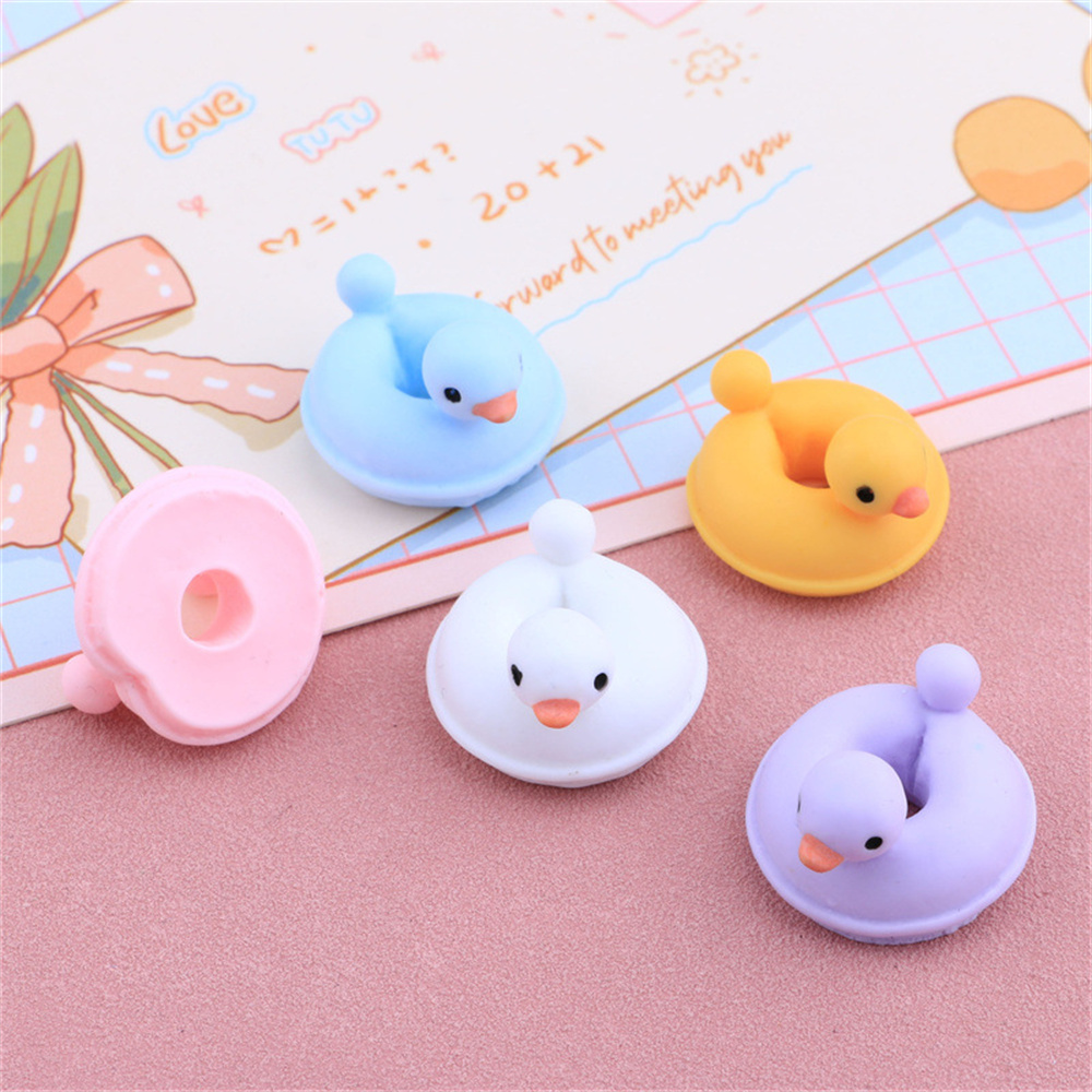20Pcs การ์ตูนเป็ดห่วงว่ายน้ำ D - Resin Art Ring บทวิจารณ์และราคา