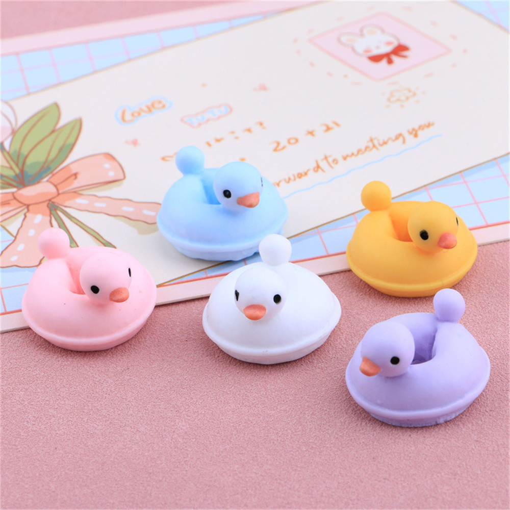 20Pcs การ์ตูนเป็ดห่วงว่ายน้ำ D - Resin Art Ring บทวิจารณ์และราคา