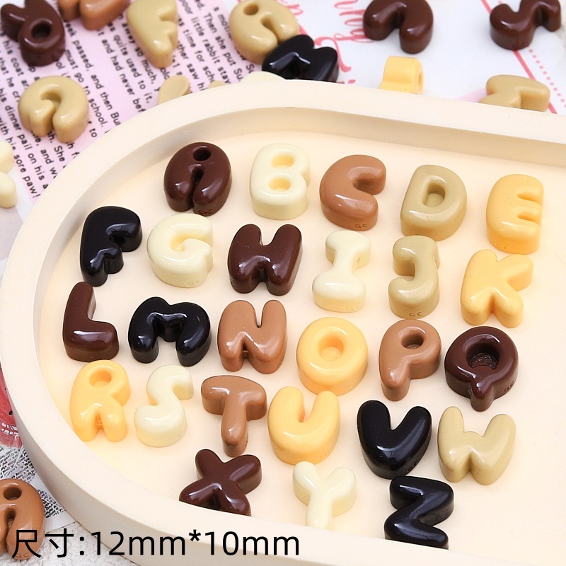 30 ชิ้นใหม่น่ารักเรซิ่นการ์ตูน - Resin Art Alphabet บทวิจารณ์และราคา