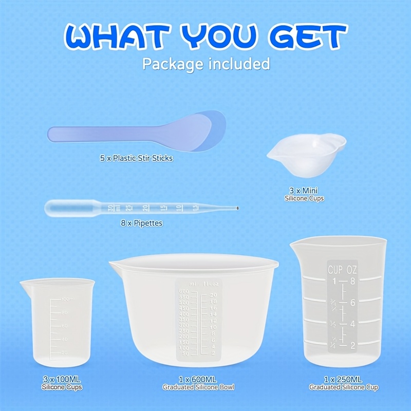 ถ้วยผสมเรซิ่นซิลิโคนสำหรับอุปก - Resin Mixing Cup บทวิจารณ์และราคา