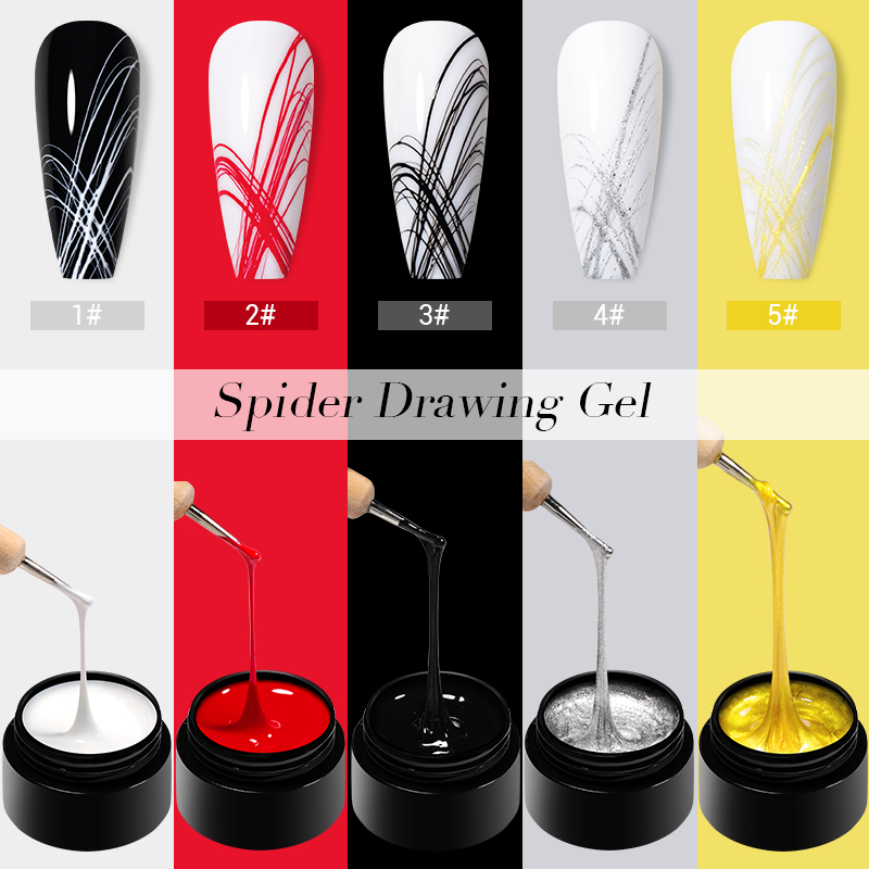 พบกับ 5ml สีขาวสีดําสีแดง Spid - Resin Art All บทวิจารณ์และราคา
