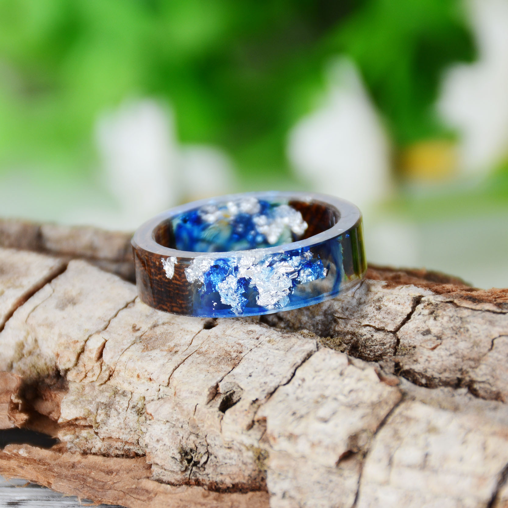 สร้างสรรค์ไม้เรซิ่นแหวนผู้หญิง - Resin Art Ring บทวิจารณ์และราคา