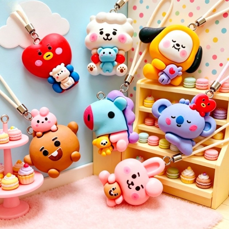 ชุด 7 ชิ้น BT21 ชาร์มการ์ตูนเร - Resin Art Jewelry Kit บทวิจารณ์และราคา