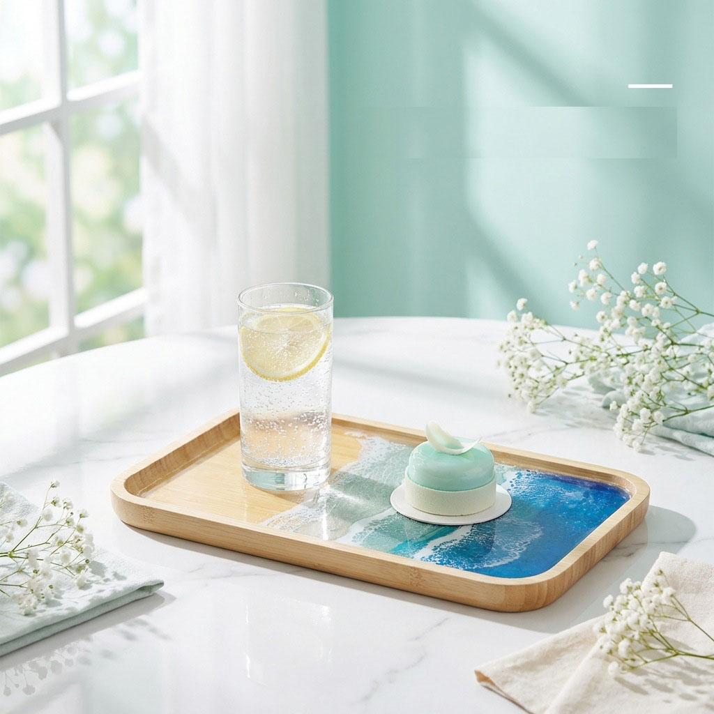 ถาดตกแต่งงานศิลปะเรซิ่นอีพ็อกซ - Resin Art Kitchen บทวิจารณ์และราคา