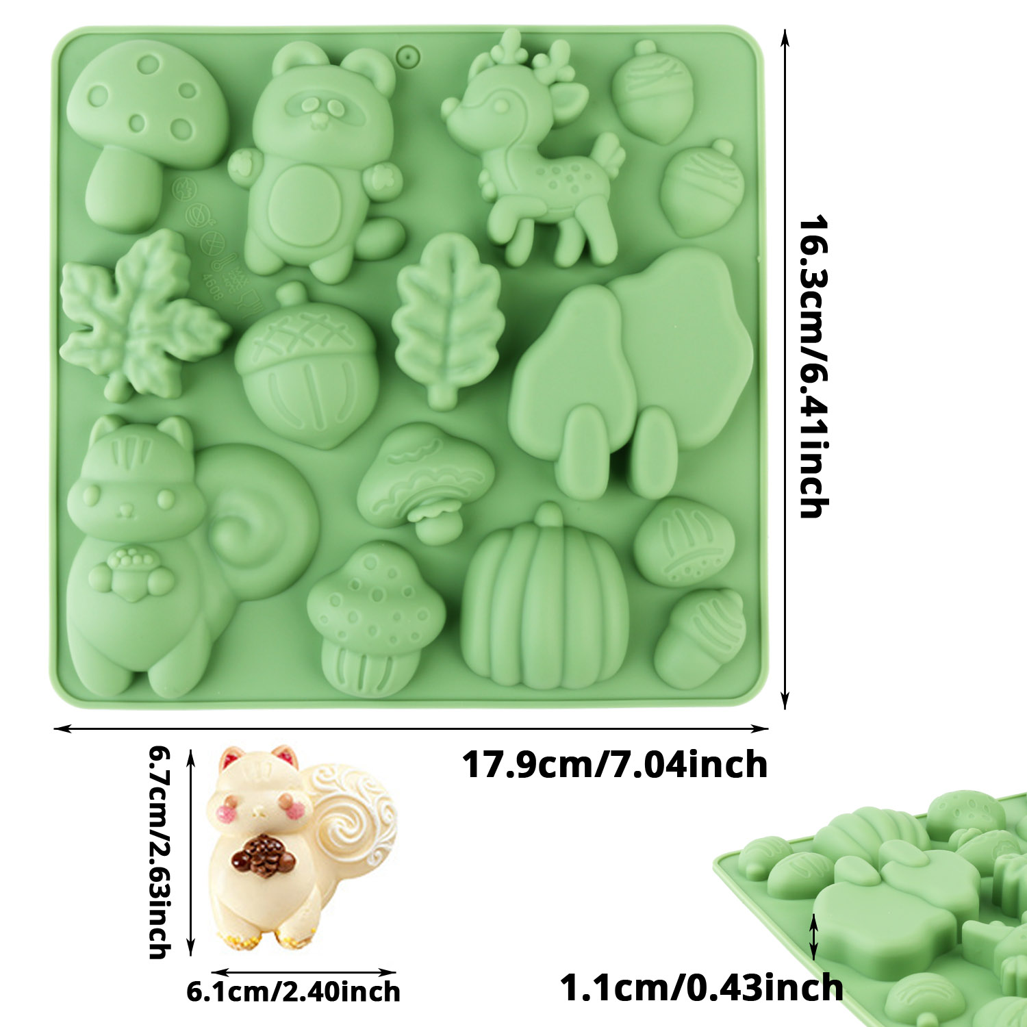 แม่พิมพ์เค้กซิลิโคนรูปสัตว์ 1  - Resin Art Products บทวิจารณ์และราคา