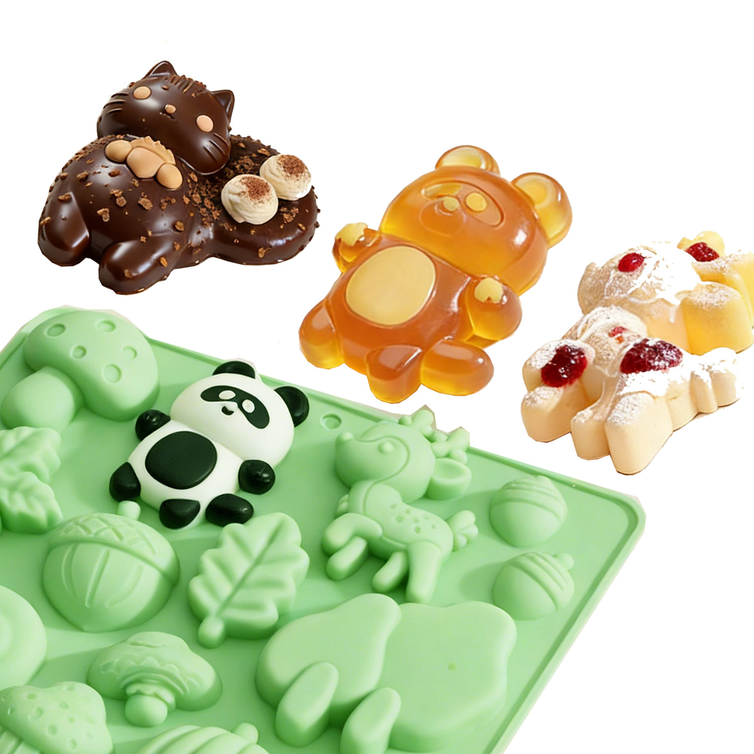 แม่พิมพ์เค้กซิลิโคนรูปสัตว์ 1  - Resin Art Products บทวิจารณ์และราคา