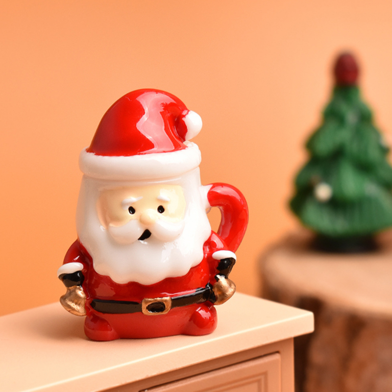เครื่องประดับถ้วยชาซานต้าจิ๋ว  - Resin Art Products บทวิจารณ์และราคา