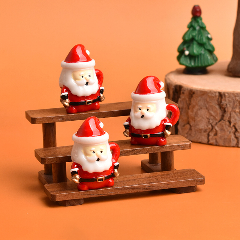 เครื่องประดับถ้วยชาซานต้าจิ๋ว  - Resin Art Products บทวิจารณ์และราคา