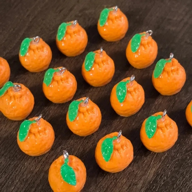 ชาร์มเรซิ่นรูปส้มแมนดาริน 3 มิ - Resin Art Products บทวิจารณ์และราคา