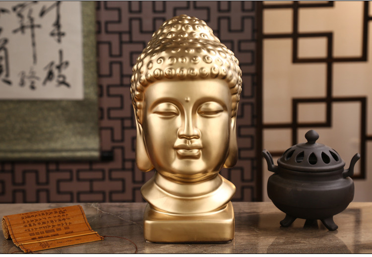 พระพุทธรูปขนาดใหญ่ 24 ซม. สำหร - Resin Art India บทวิจารณ์และราคา